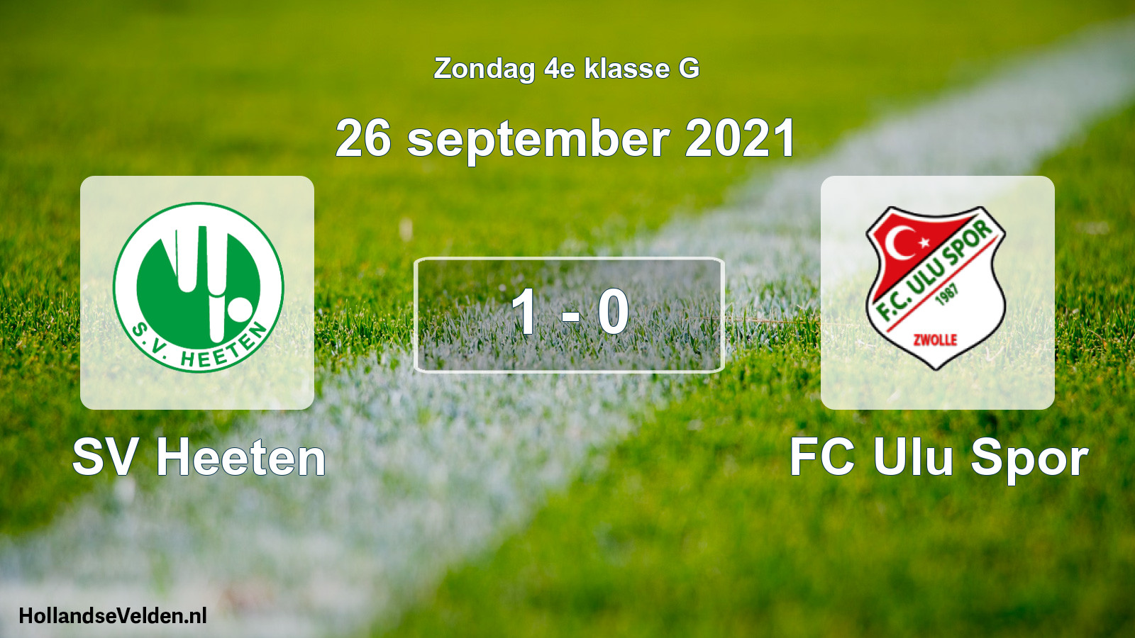 Total number of matches played: SV Heeten - FC Ulu Spor 1 - 0 (26 September 2021)