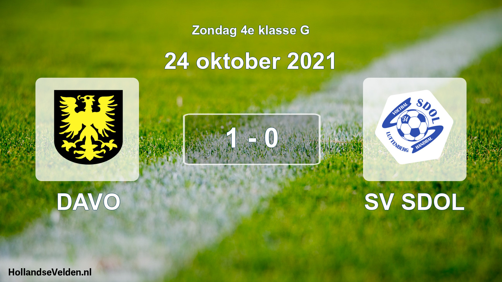 Total number of matches played: DAVO - SV SDOL 1 - 0 (24 October 2021)