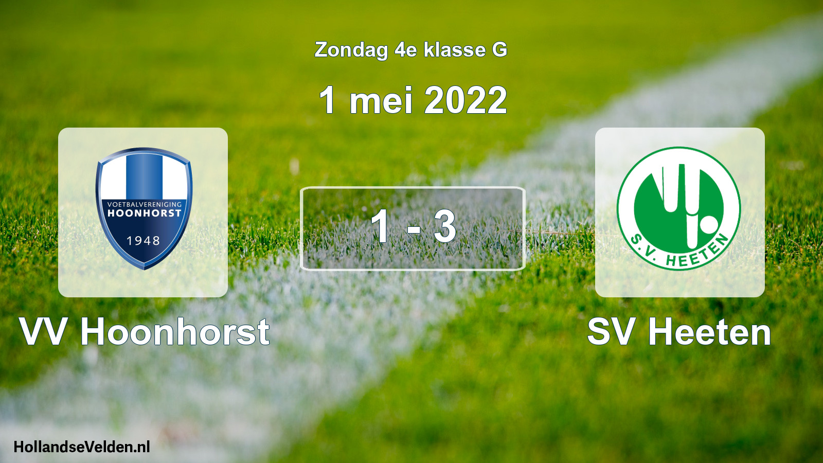 Total number of matches played: VV Hoonhorst - SV Heeten 1 - 3 (1 May 2022)