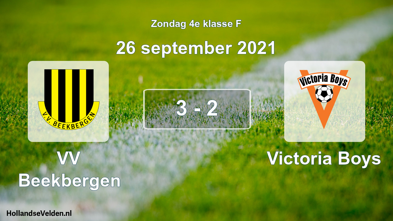 Total number of matches played: VV Beekbergen - Victoria Boys 3 - 2 (26 September 2021)