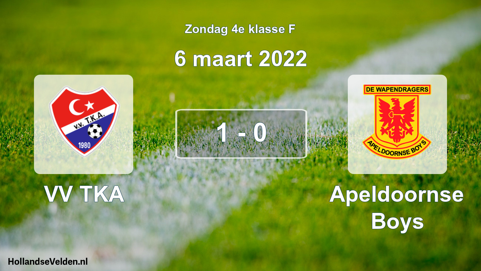 Total number of matches played: VV TKA - Apeldoornse Boys 1 - 0 (6 March 2022)