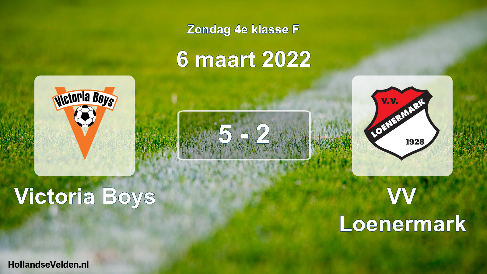 Total number of matches played: Victoria Boys - VV Loenermark 5 - 2 (6 March 2022)