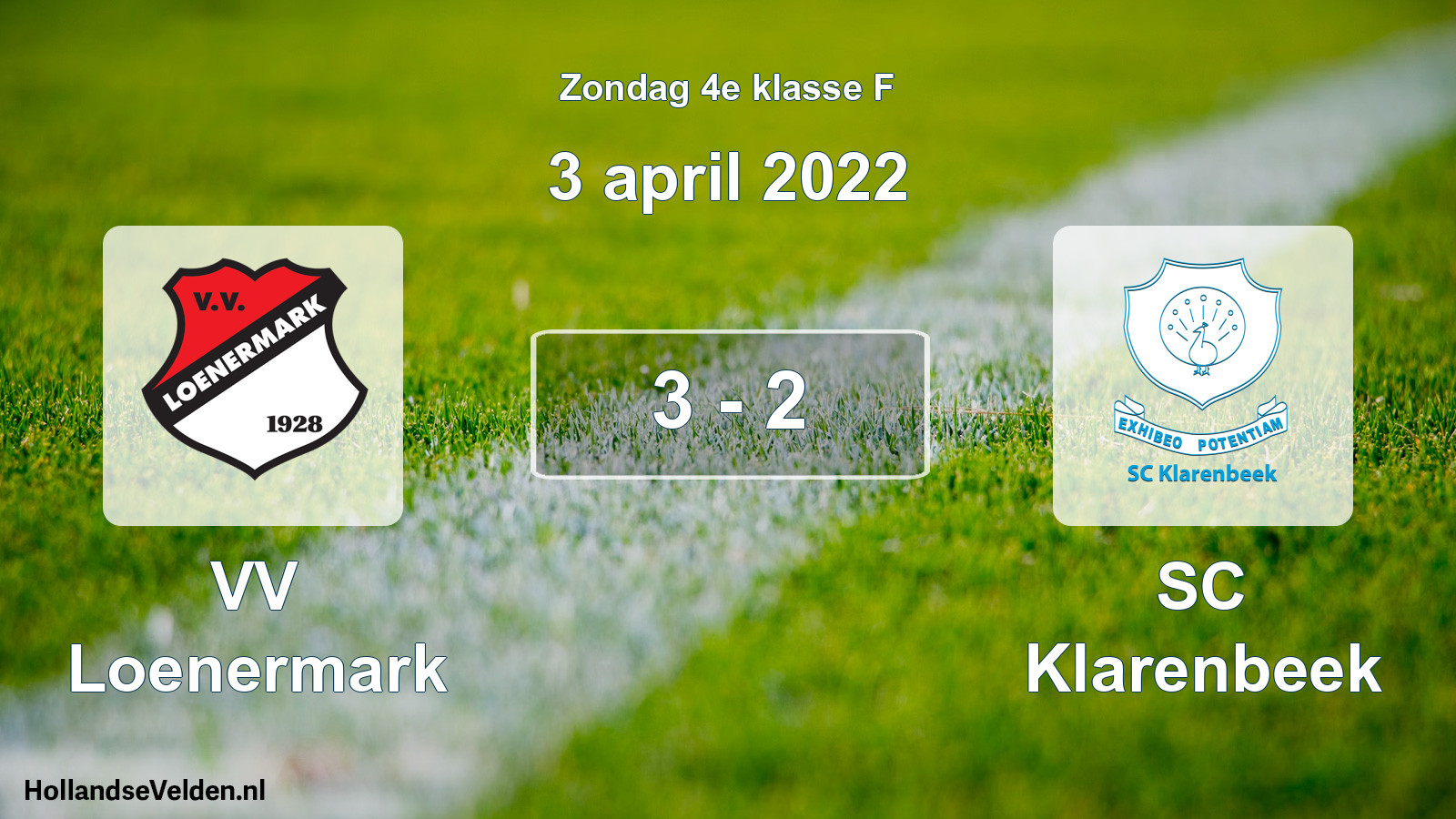 Total number of matches played: VV Loenermark - SC Klarenbeek 3 - 2 (3 April 2022)