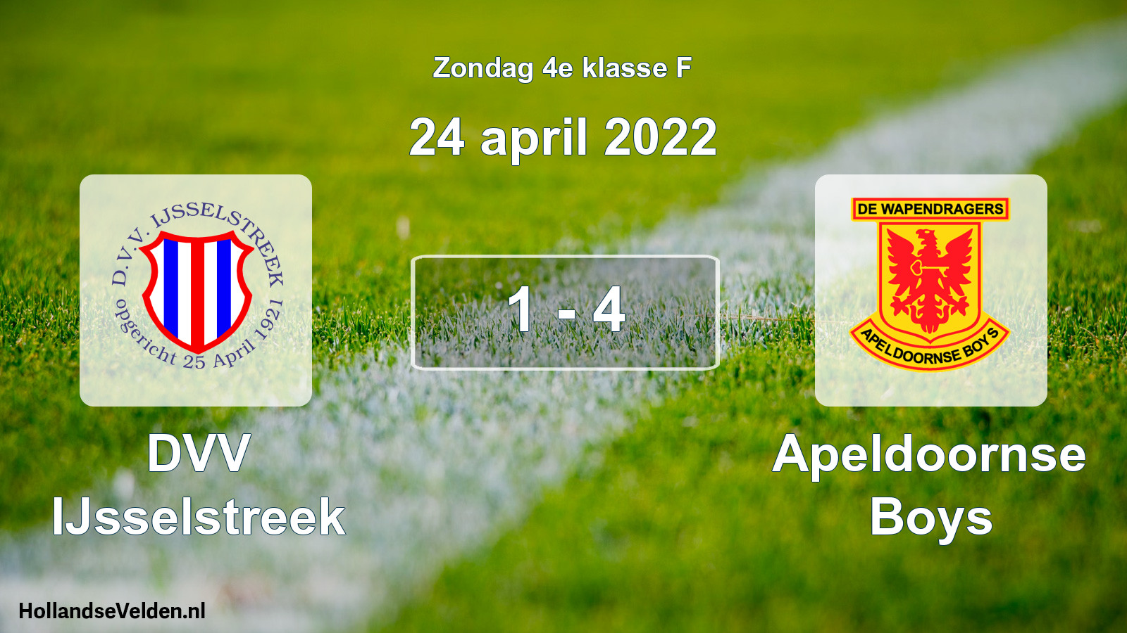 Total number of matches played: DVV IJsselstreek - Apeldoornse Boys 1 - 4 (24 April 2022)