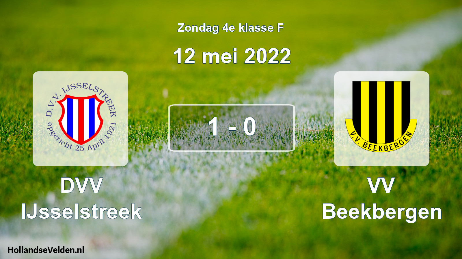 Total number of matches played: DVV IJsselstreek - VV Beekbergen 1 - 0 (12 May 2022)