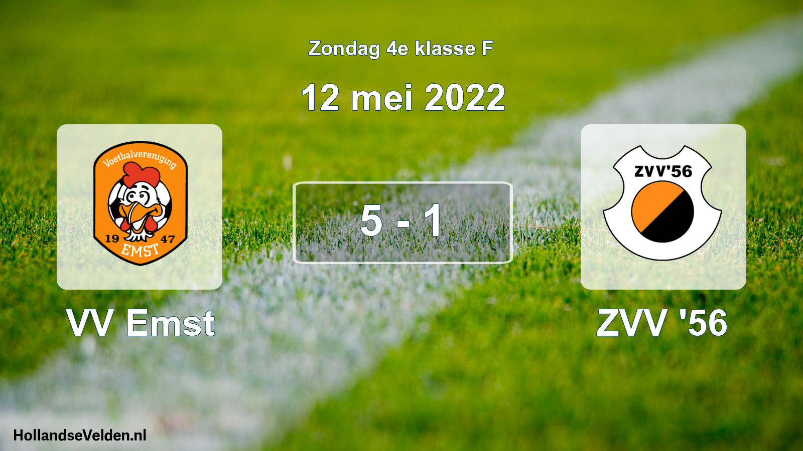 Total number of matches played: VV Emst - ZVV '56 5 - 1 (12 May 2022)