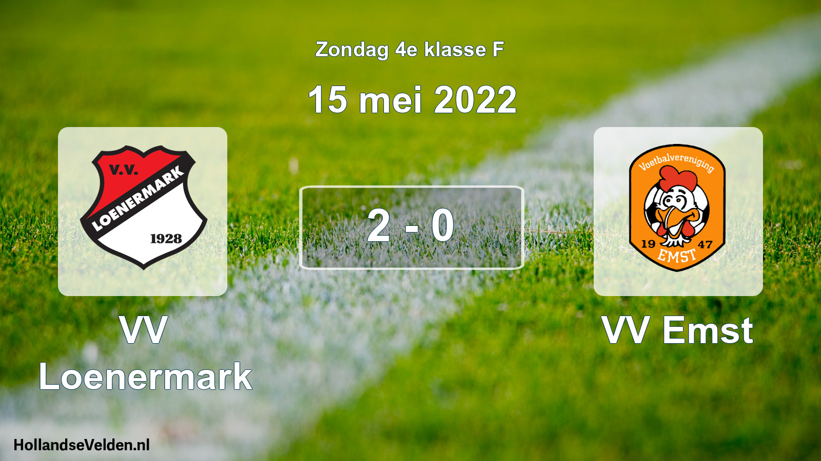 Total number of matches played: VV Loenermark - VV Emst 2 - 0 (15 May 2022)