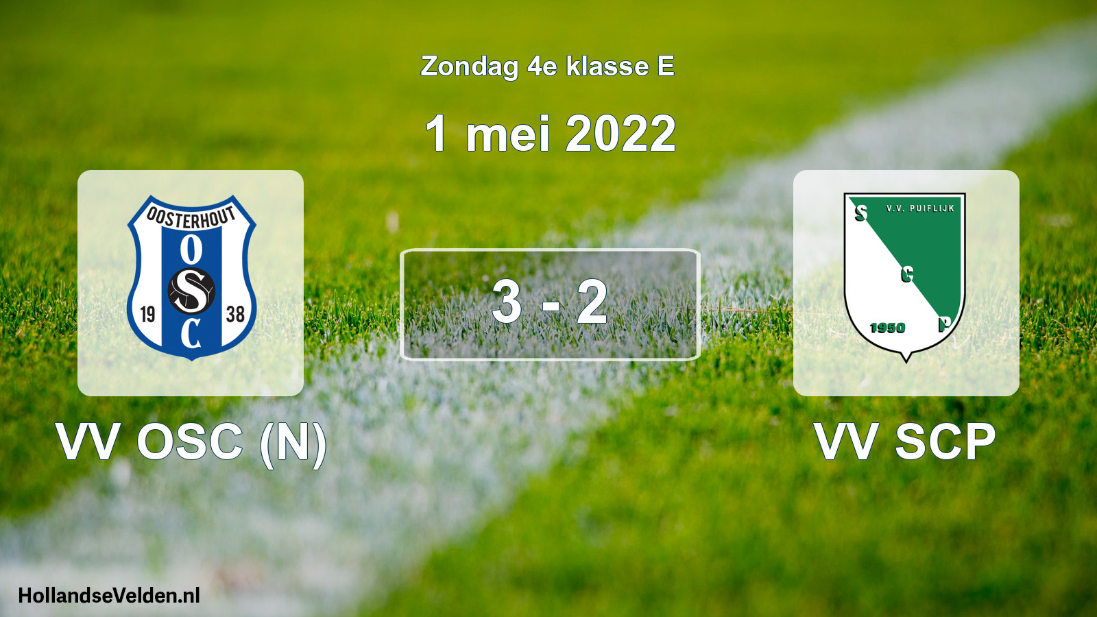 Total number of matches played: VV OSC (N) - VV SCP 3 - 2 (1 May 2022)