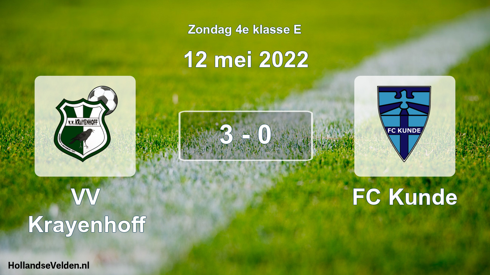 Total number of matches played: VV Krayenhoff - FC Kunde 3 - 0 (12 May 2022)