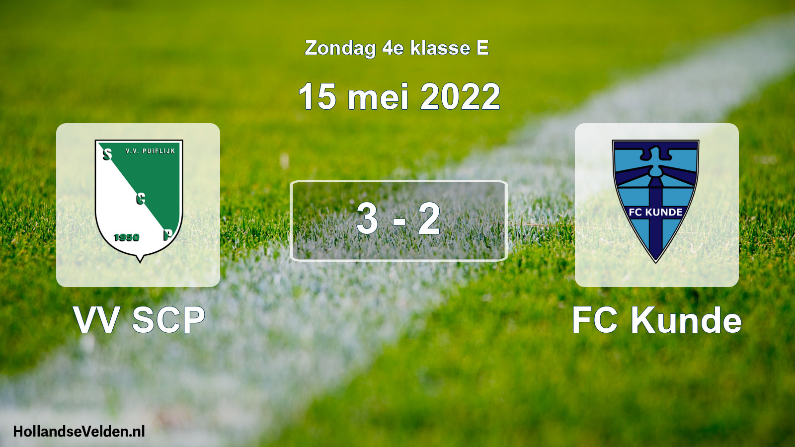 Total number of matches played: VV SCP - FC Kunde 3 - 2 (15 May 2022)