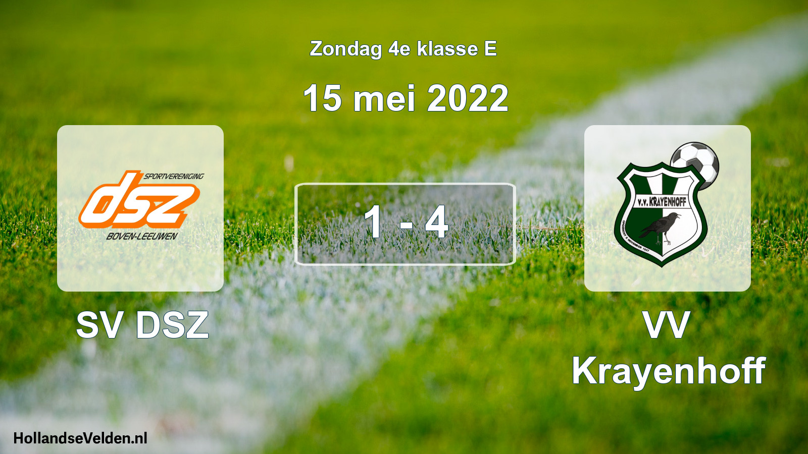 Total number of matches played: SV DSZ - VV Krayenhoff 1 - 4 (15 May 2022)