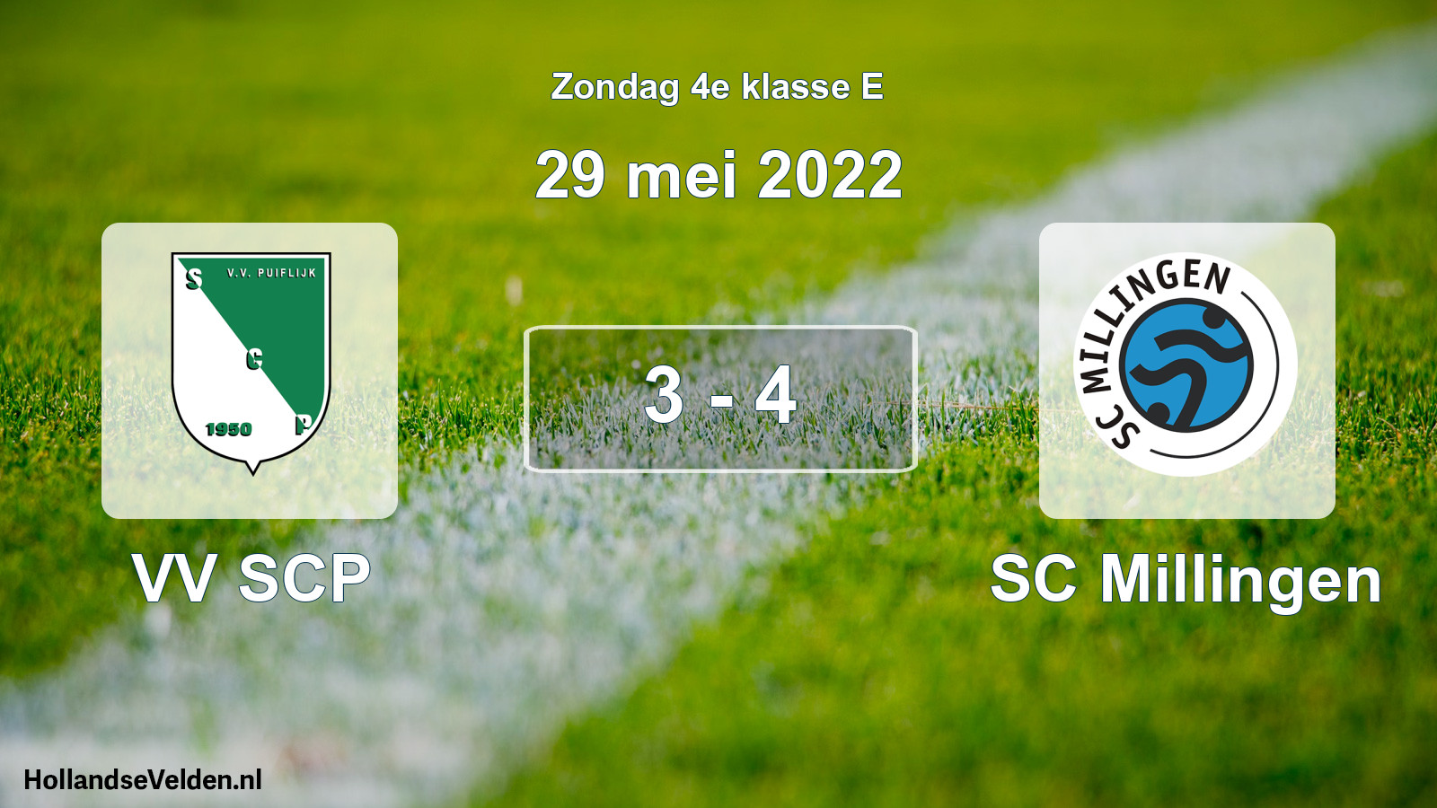 Total number of matches played: VV SCP - SC Millingen 3 - 4 (29 May 2022)