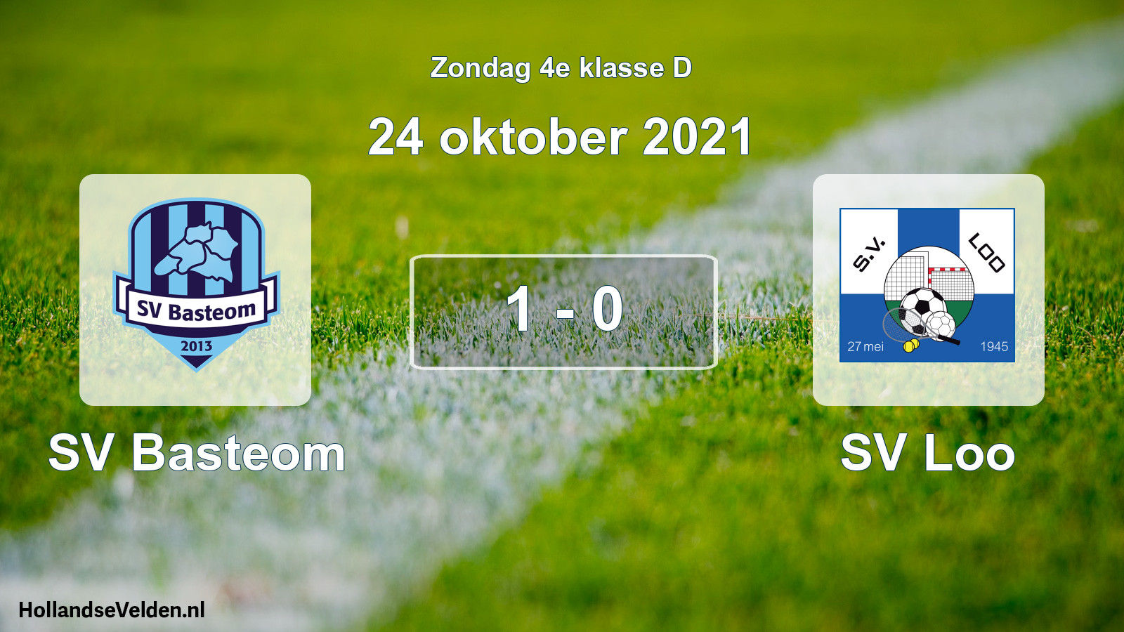 Total number of matches played: SV Basteom - SV Loo 1 - 0 (24 October 2021)
