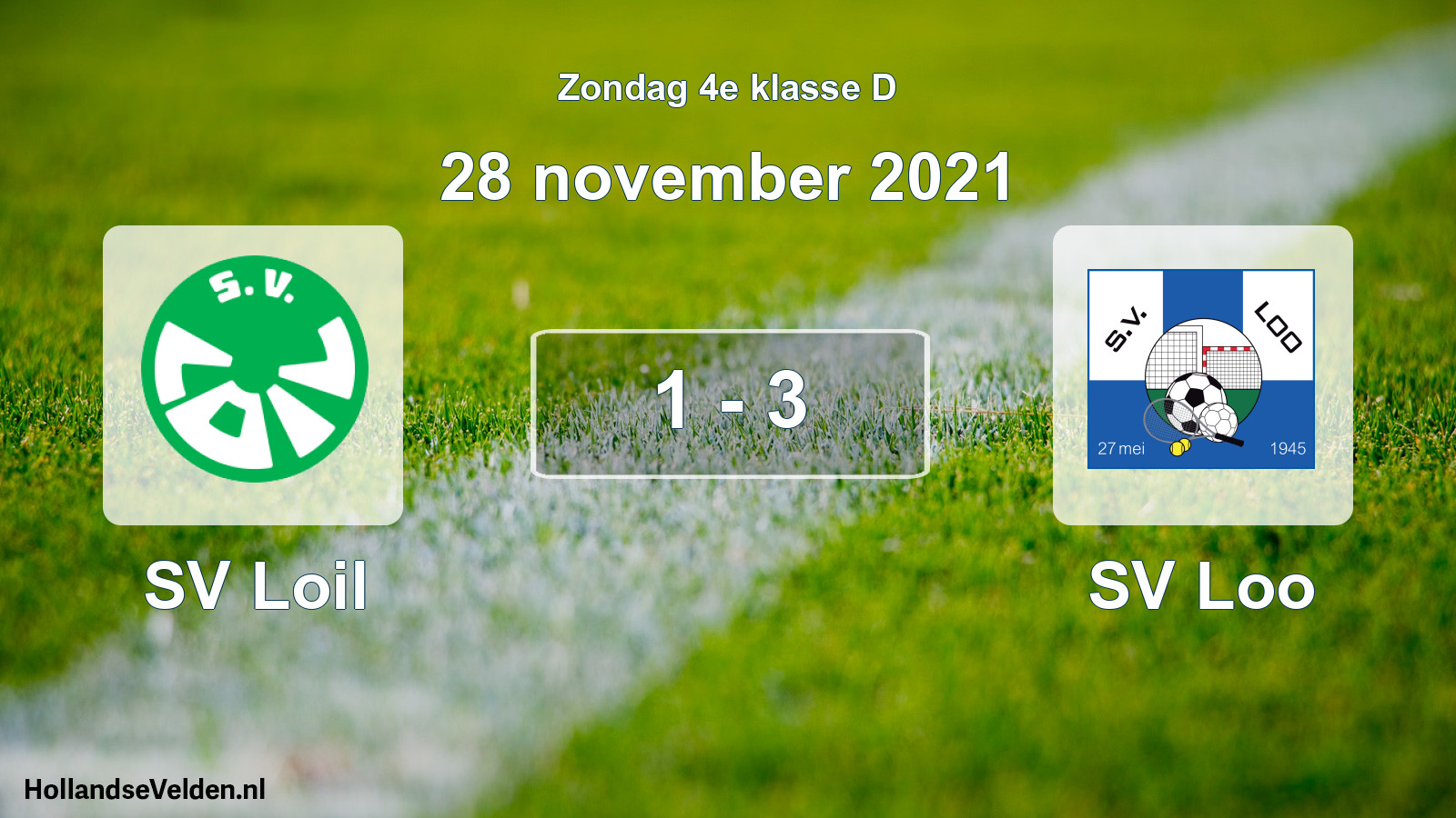 Total number of matches played: SV Loil - SV Loo 1 - 3 (28 November 2021)