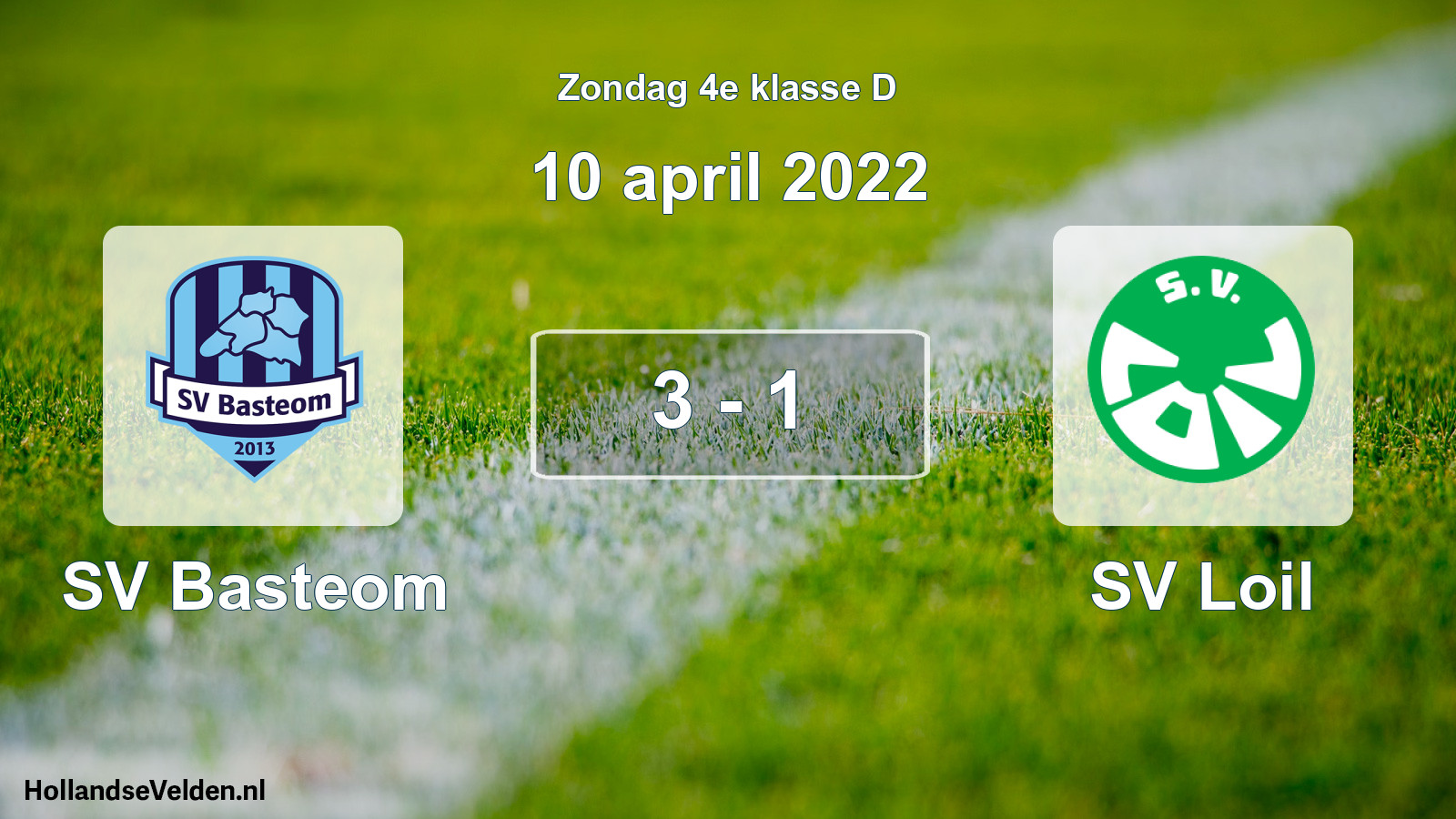 Total number of matches played: SV Basteom - SV Loil 3 - 1 (10 April 2022)