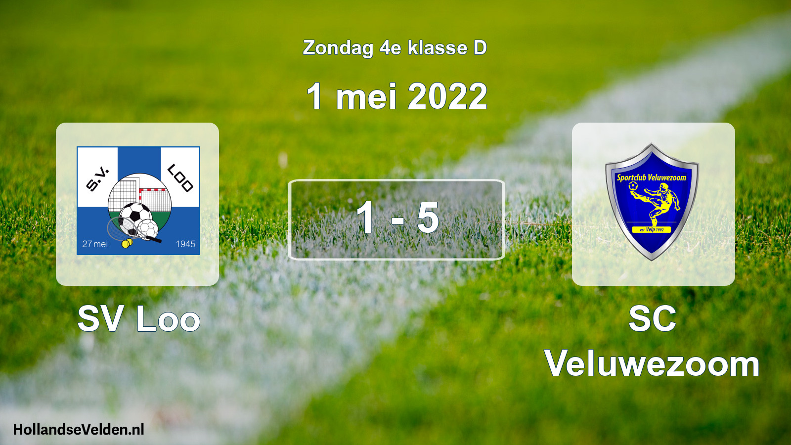 Total number of matches played: SV Loo - SC Veluwezoom 1 - 5 (1 May 2022)