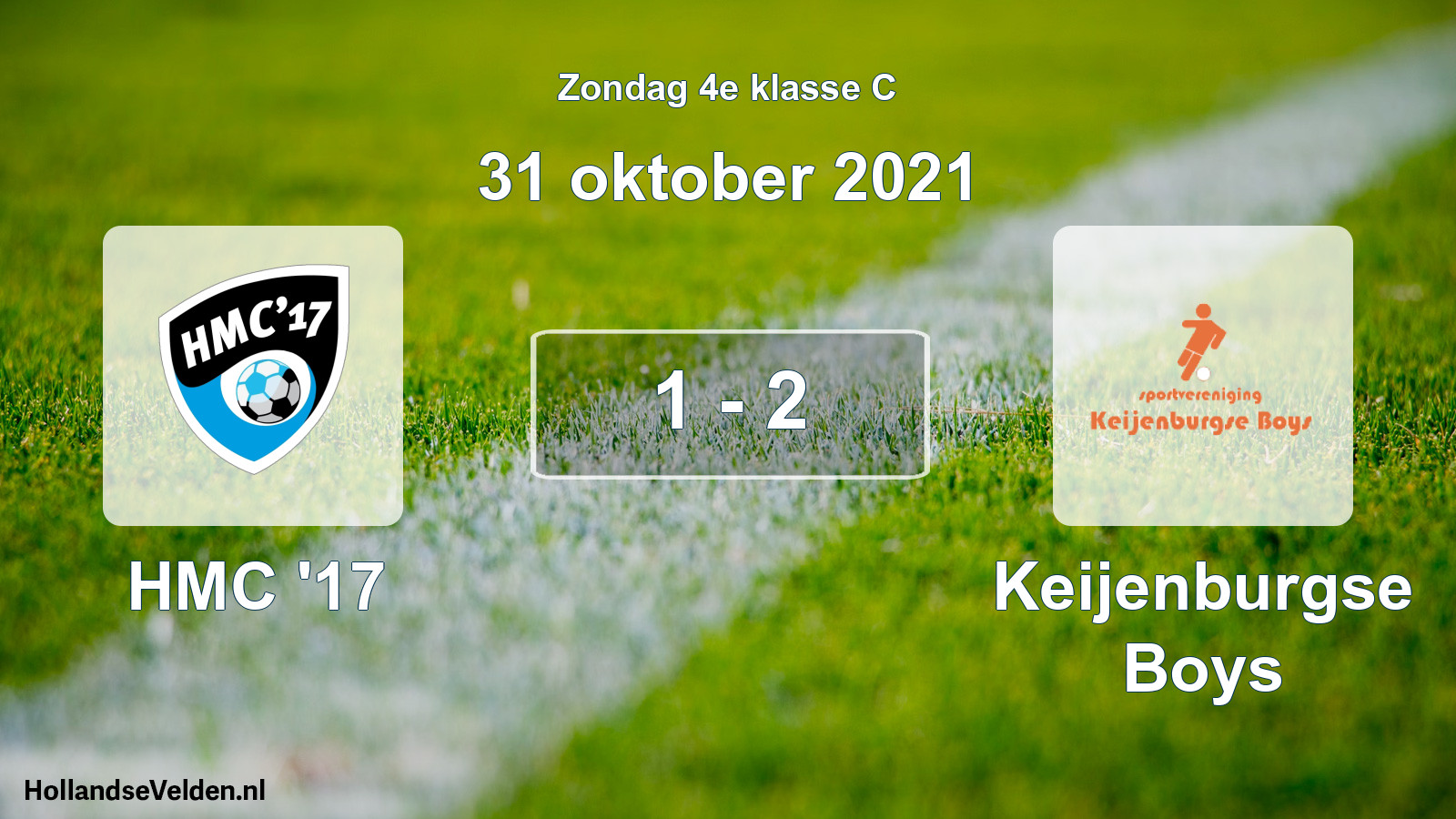 Total number of matches played: HMC '17 - Keijenburgse Boys 1 - 2 (31 October 2021)