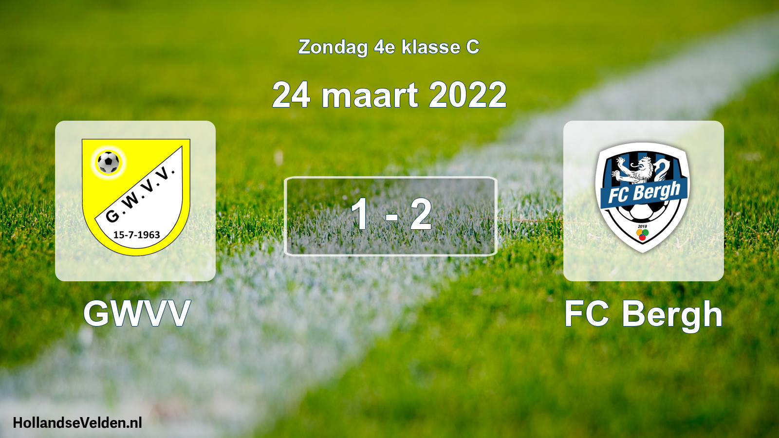Total number of matches played: GWVV - FC Bergh 1 - 2 (24 March 2022)