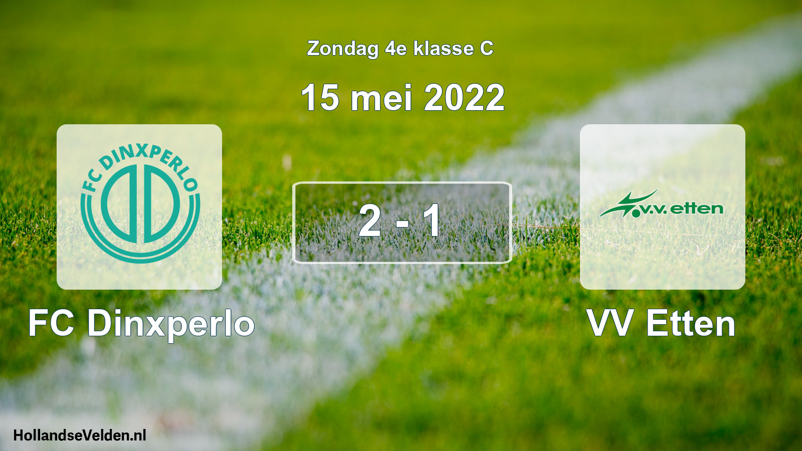 Total number of matches played: FC Dinxperlo - VV Etten 2 - 1 (15 May 2022)