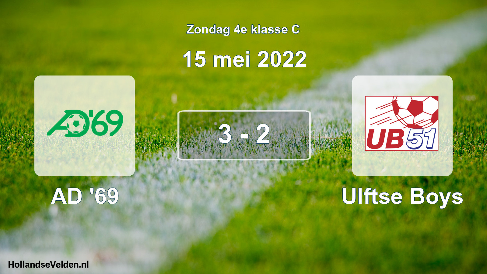Total number of matches played: AD '69 - Ulftse Boys 3 - 2 (15 May 2022)