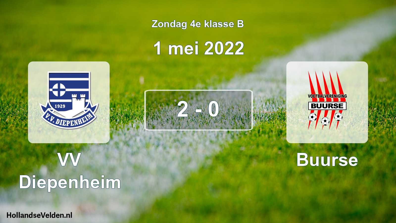 Total number of matches played: VV Diepenheim - Buurse 2 - 0 (1 May 2022)