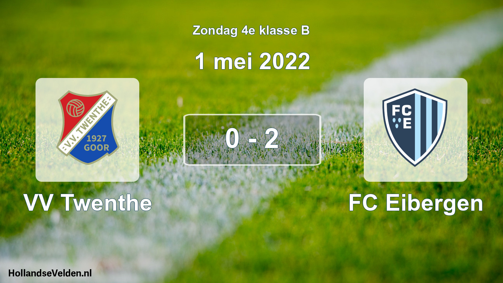 Total number of matches played: VV Twenthe - FC Eibergen 0 - 2 (1 May 2022)