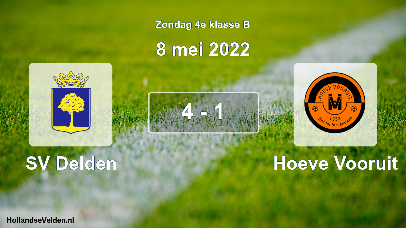 Total number of matches played: SV Delden - Hoeve Vooruit 4 - 1 (8 May 2022)