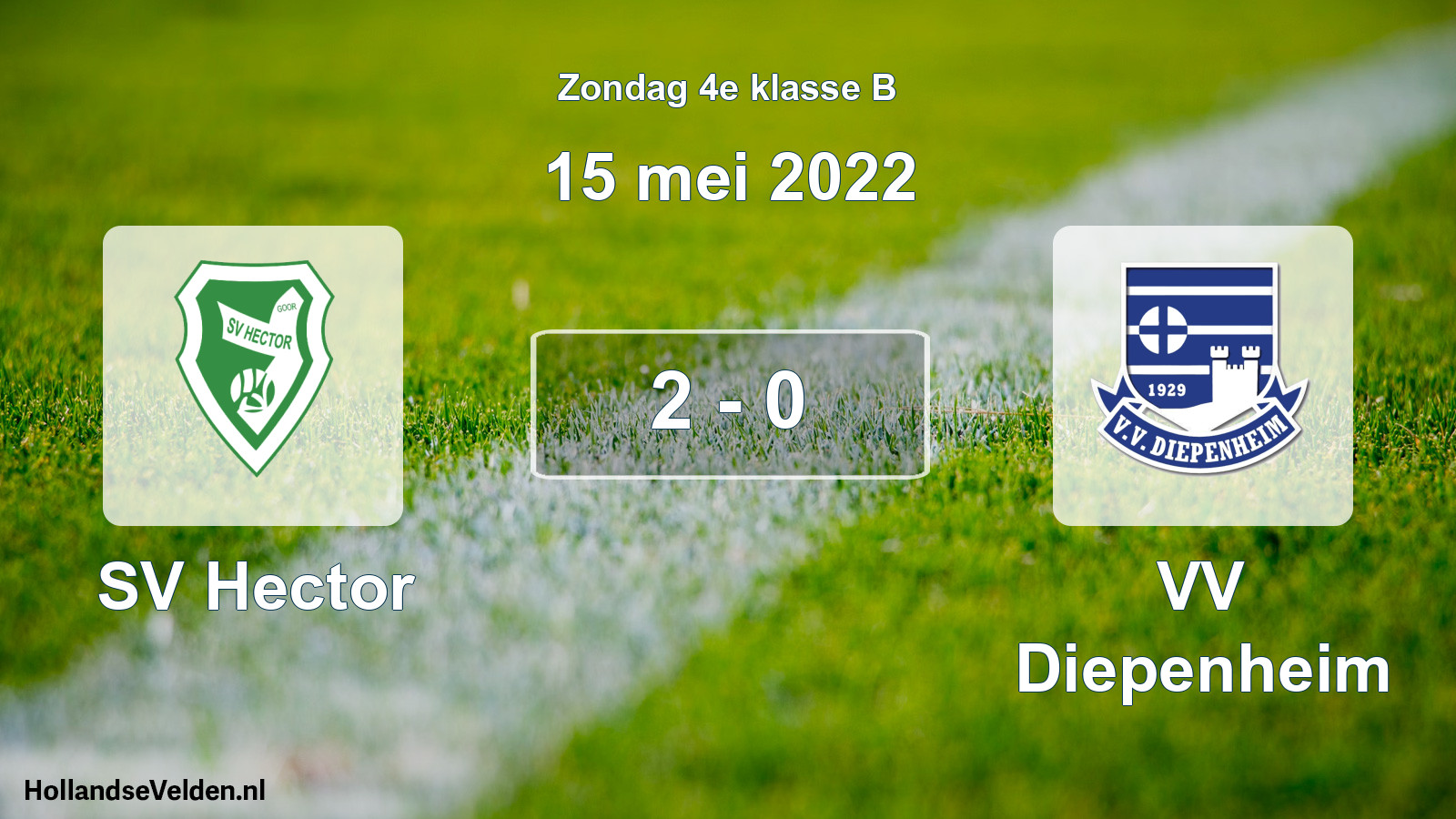 Total number of matches played: SV Hector - VV Diepenheim 2 - 0 (15 May 2022)