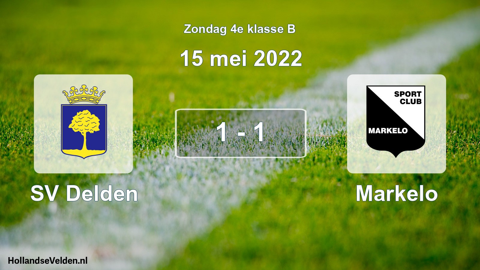 Total number of matches played: SV Delden - Markelo 1 - 1 (15 May 2022)