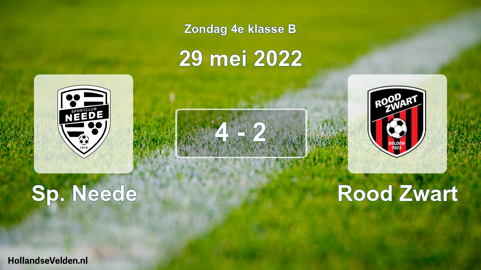 Total number of matches played: Sp. Neede - Rood Zwart 4 - 2 (29 May 2022)
