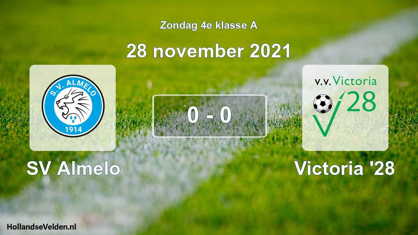Total number of matches played: SV Almelo - Victoria '28 0 - 0 (28 November 2021)