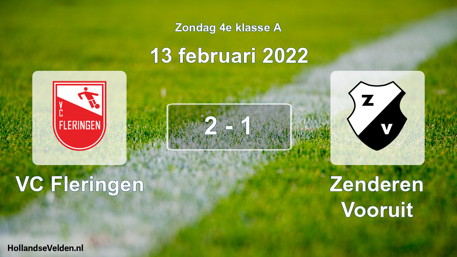 Total number of matches played: VC Fleringen - Zenderen Vooruit 2 - 1 (13 February 2022)