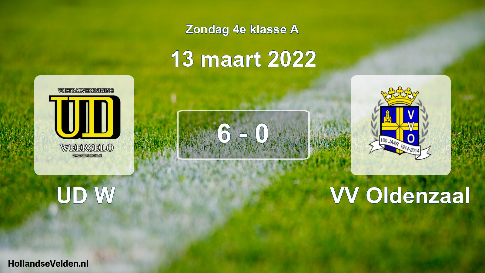 Total number of matches played: UD W - VV Oldenzaal 6 - 0 (13 March 2022)