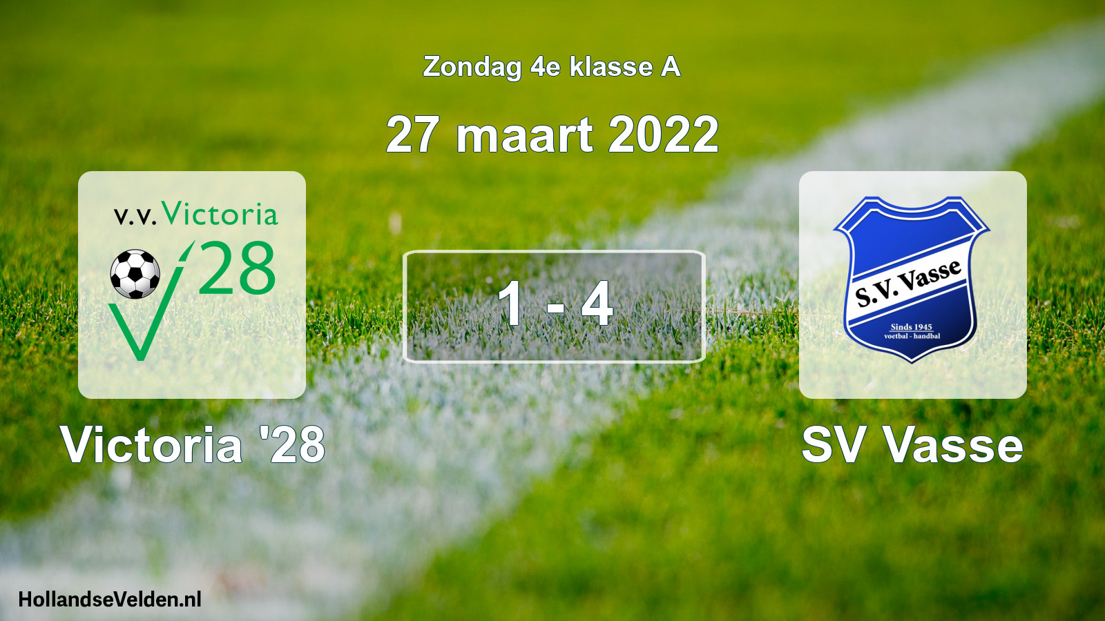 Total number of matches played: Victoria '28 - SV Vasse 1 - 4 (27 March 2022)