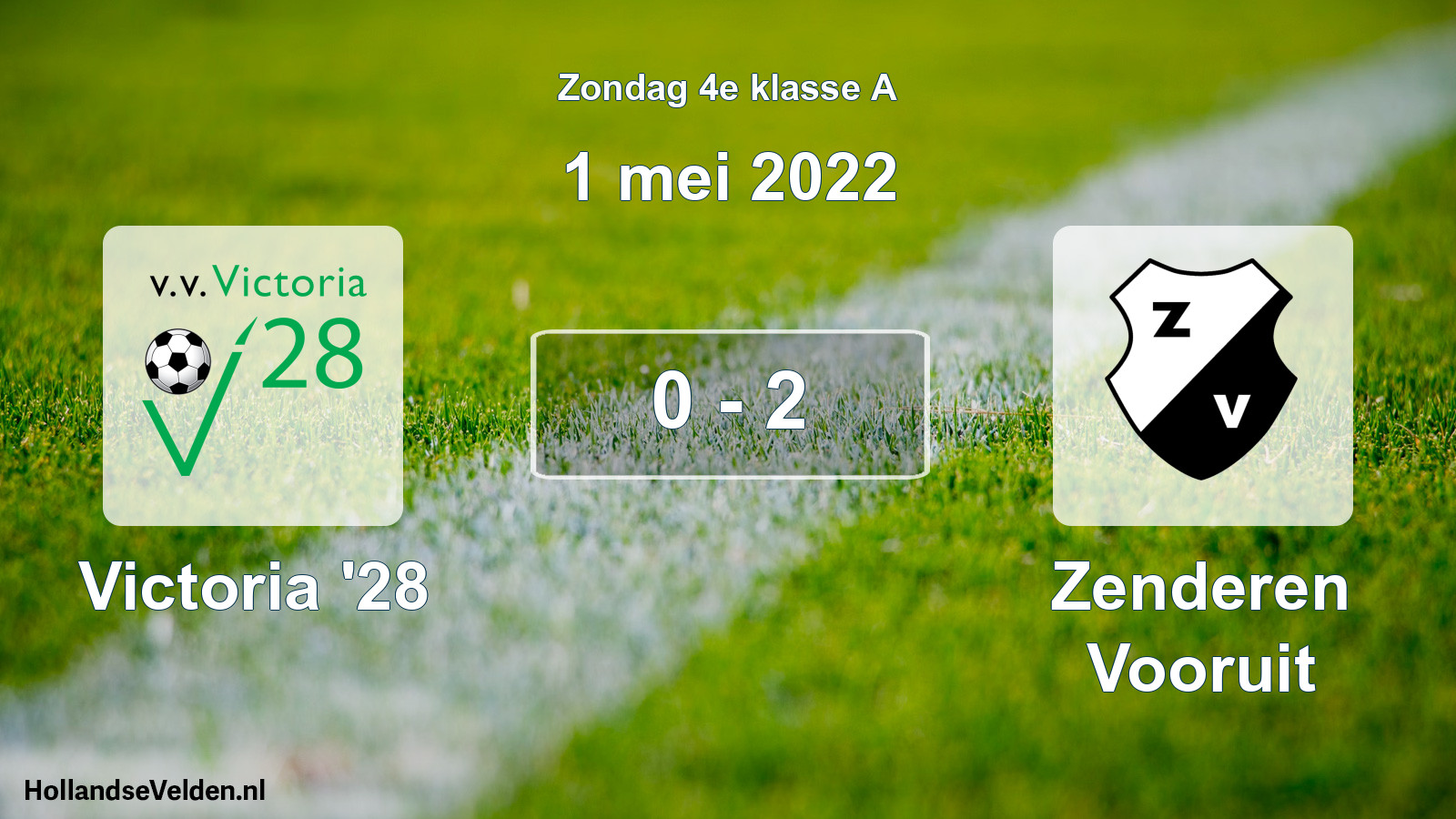 Total number of matches played: Victoria '28 - Zenderen Vooruit 0 - 2 (1 May 2022)