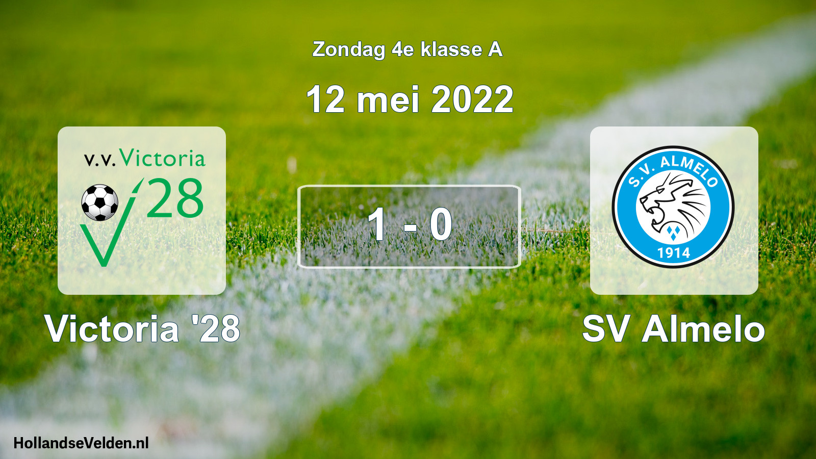 Total number of matches played: Victoria '28 - SV Almelo 1 - 0 (12 May 2022)