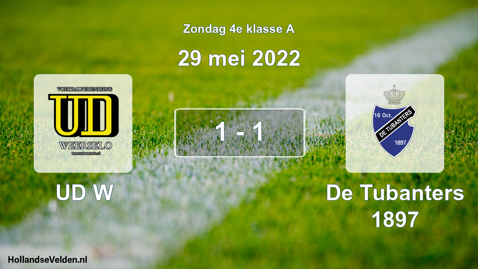 Total number of matches played: UD W - De Tubanters 1897 1 - 1 (29 May 2022)