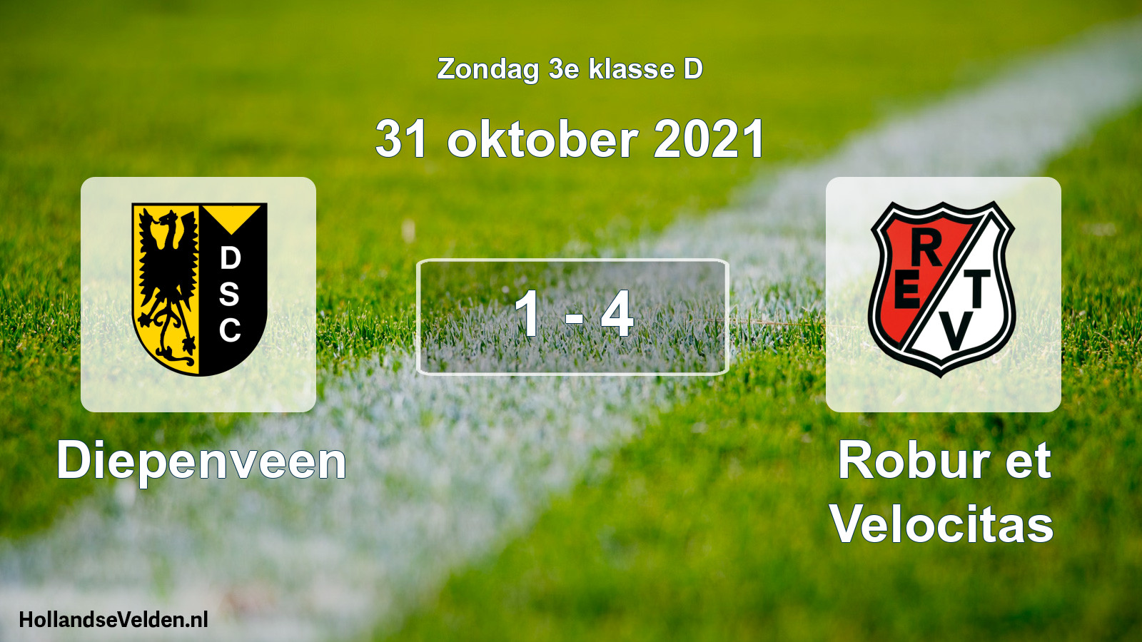 Total number of matches played: Diepenveen - Robur et Velocitas 1 - 4 (31 October 2021)