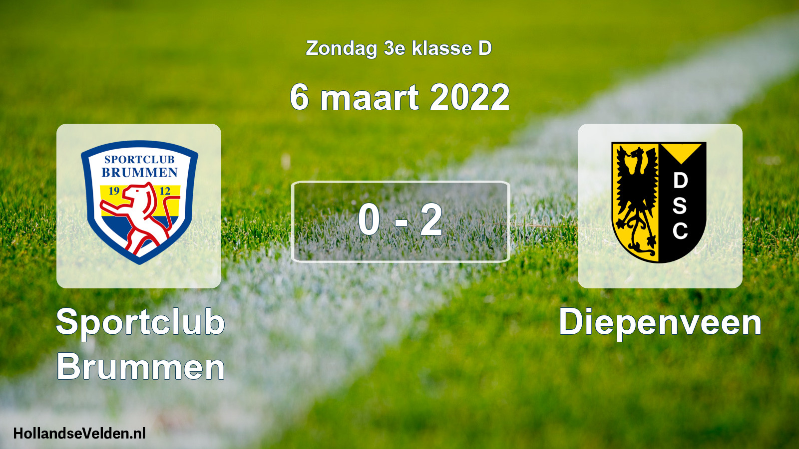 Total number of matches played: Sportclub Brummen - Diepenveen 0 - 2 (6 March 2022)