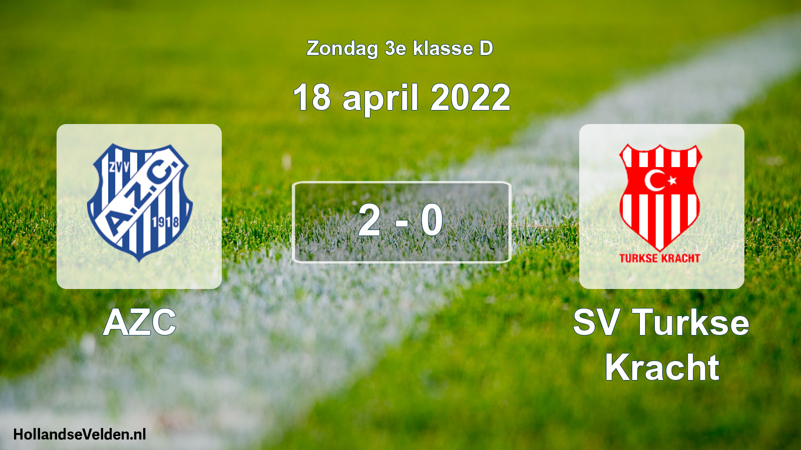 Total number of matches played: AZC - SV Turkse Kracht 2 - 0 (18 April 2022)