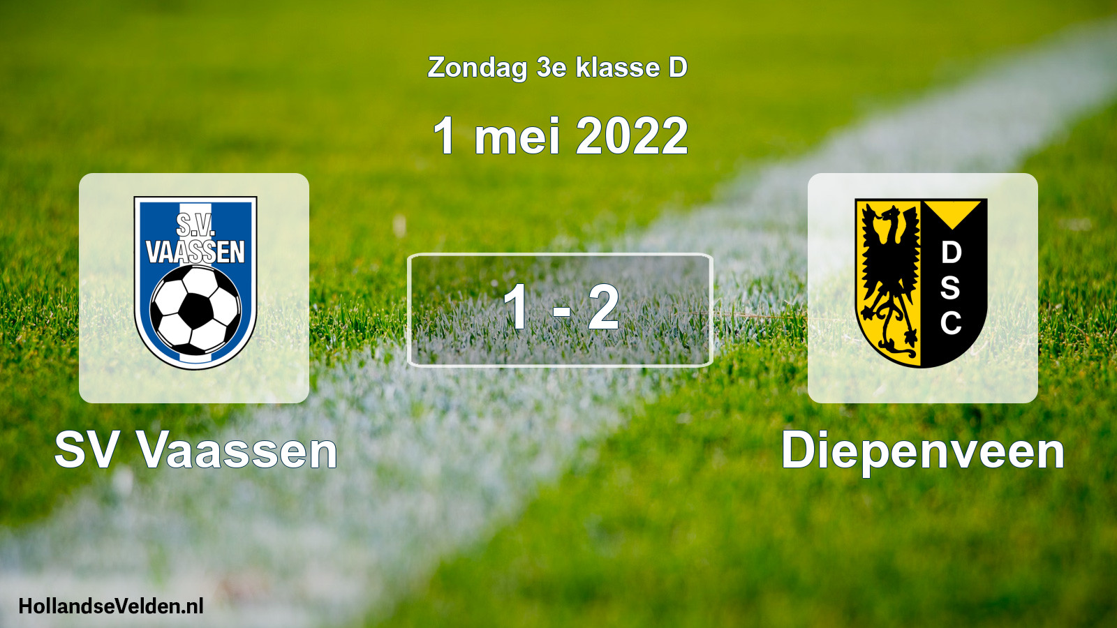 Total number of matches played: SV Vaassen - Diepenveen 1 - 2 (1 May 2022)