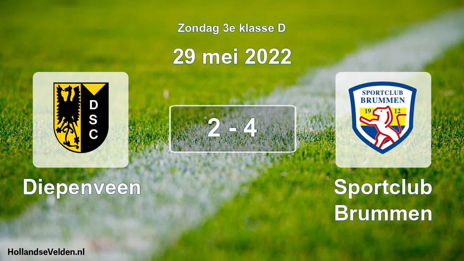 Total number of matches played: Diepenveen - Sportclub Brummen 2 - 4 (29 May 2022)