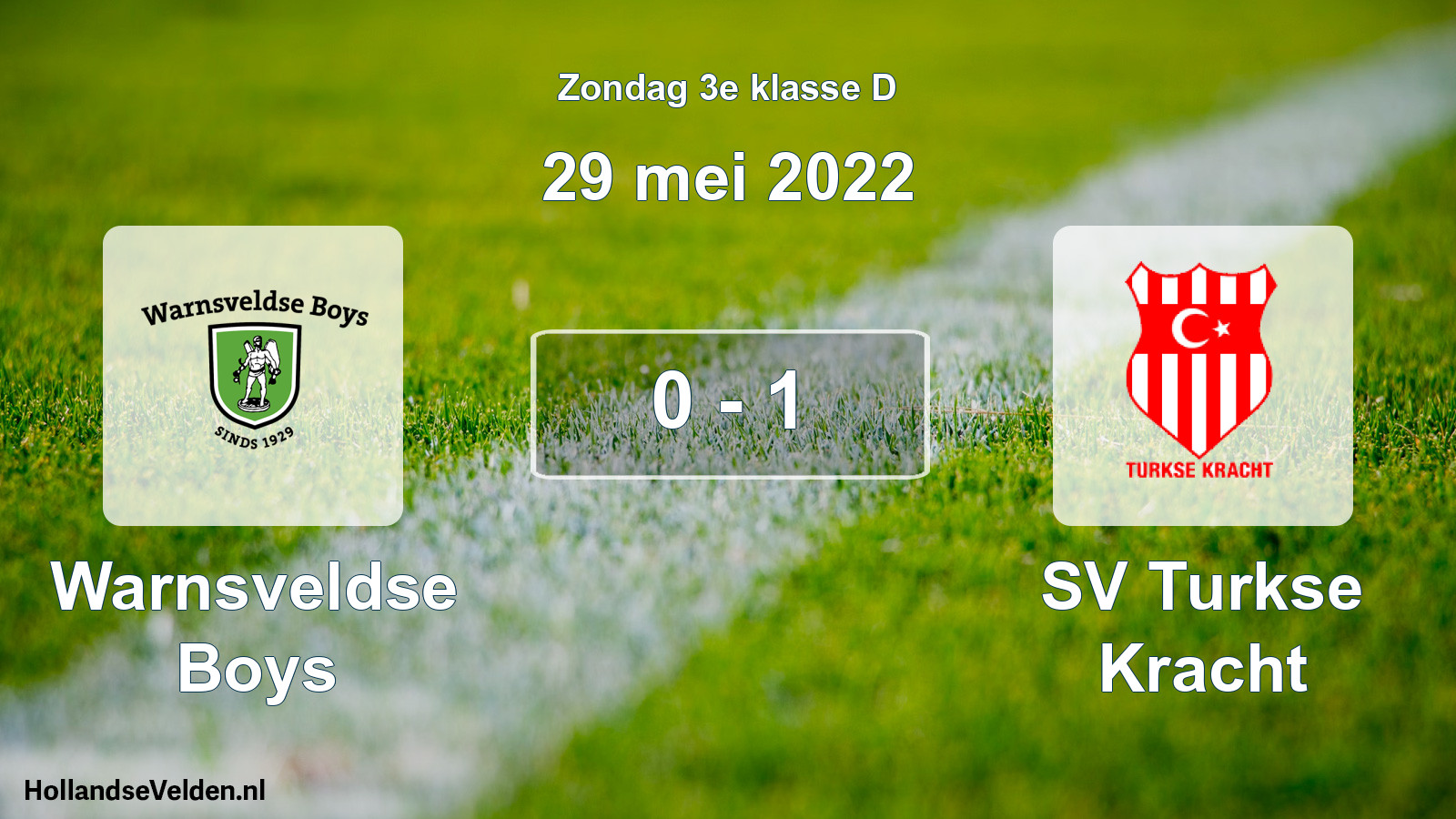 Total number of matches played: Warnsveldse Boys - SV Turkse Kracht 0 - 1 (29 May 2022)