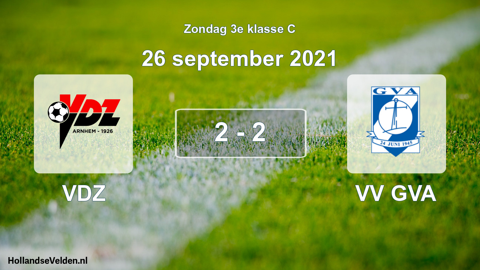 Total number of matches played: VDZ - VV GVA 2 - 2 (26 September 2021)