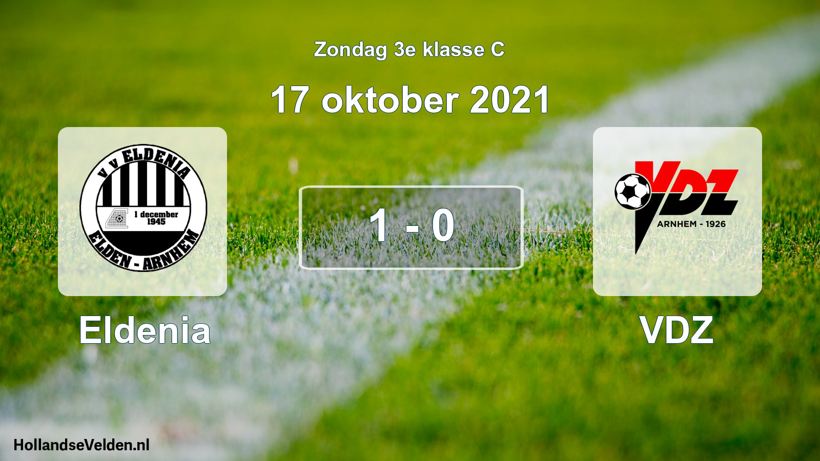 Total number of matches played: Eldenia - VDZ 1 - 0 (17 October 2021)