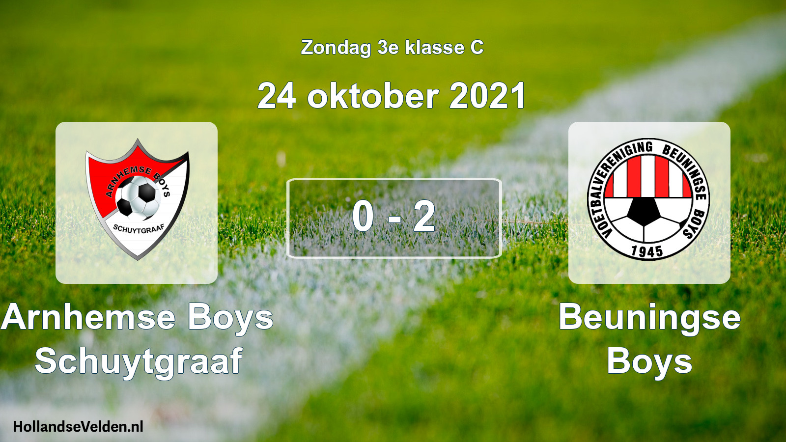 Total number of matches played: Arnhemse Boys Schuytgraaf - Beuningse Boys 0 - 2 (24 October 2021)