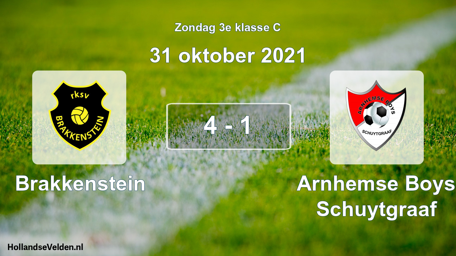 Total number of matches played: Brakkenstein - Arnhemse Boys Schuytgraaf 4 - 1 (31 October 2021)