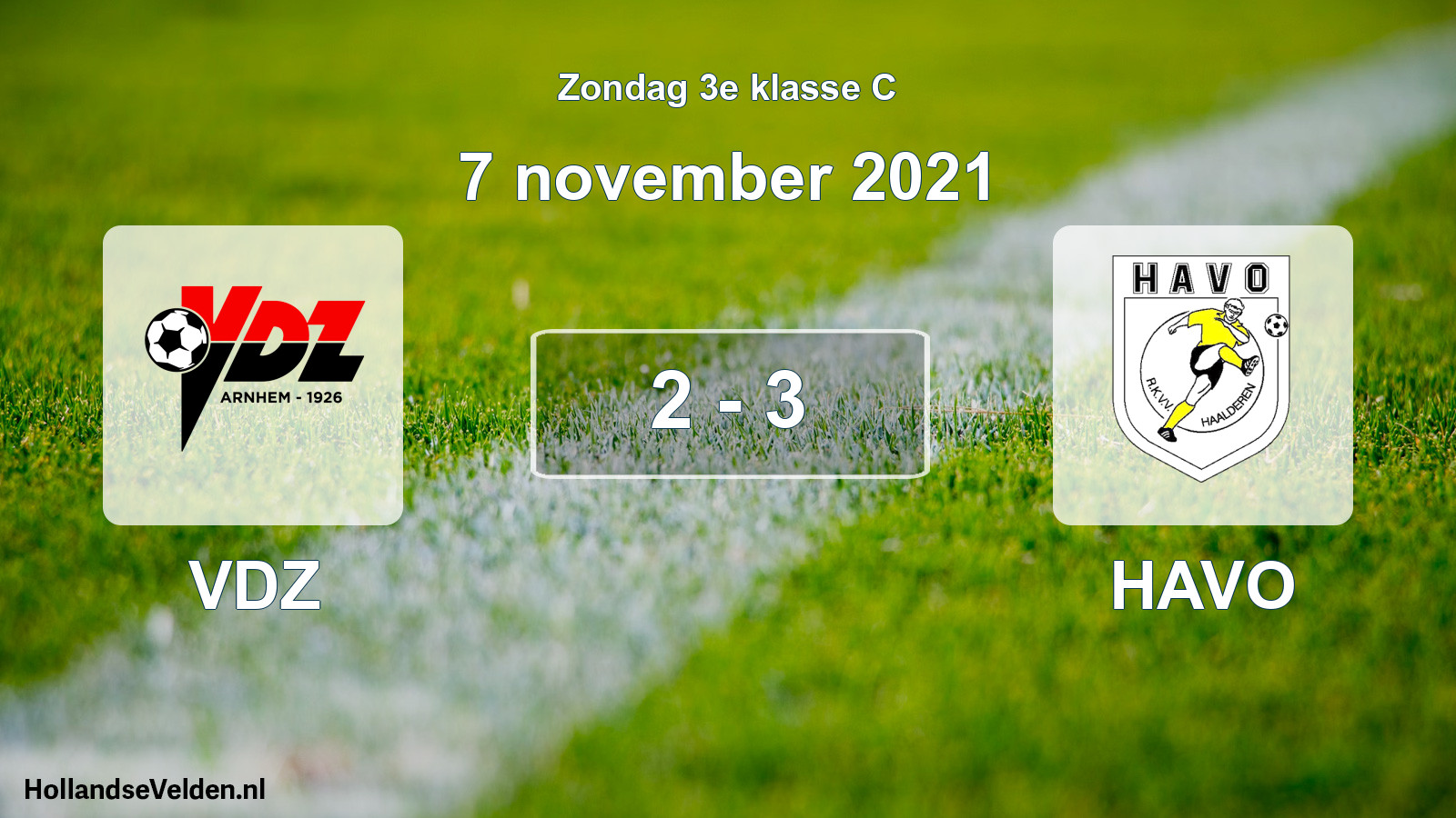 Total number of matches played: VDZ - HAVO 2 - 3 (7 November 2021)