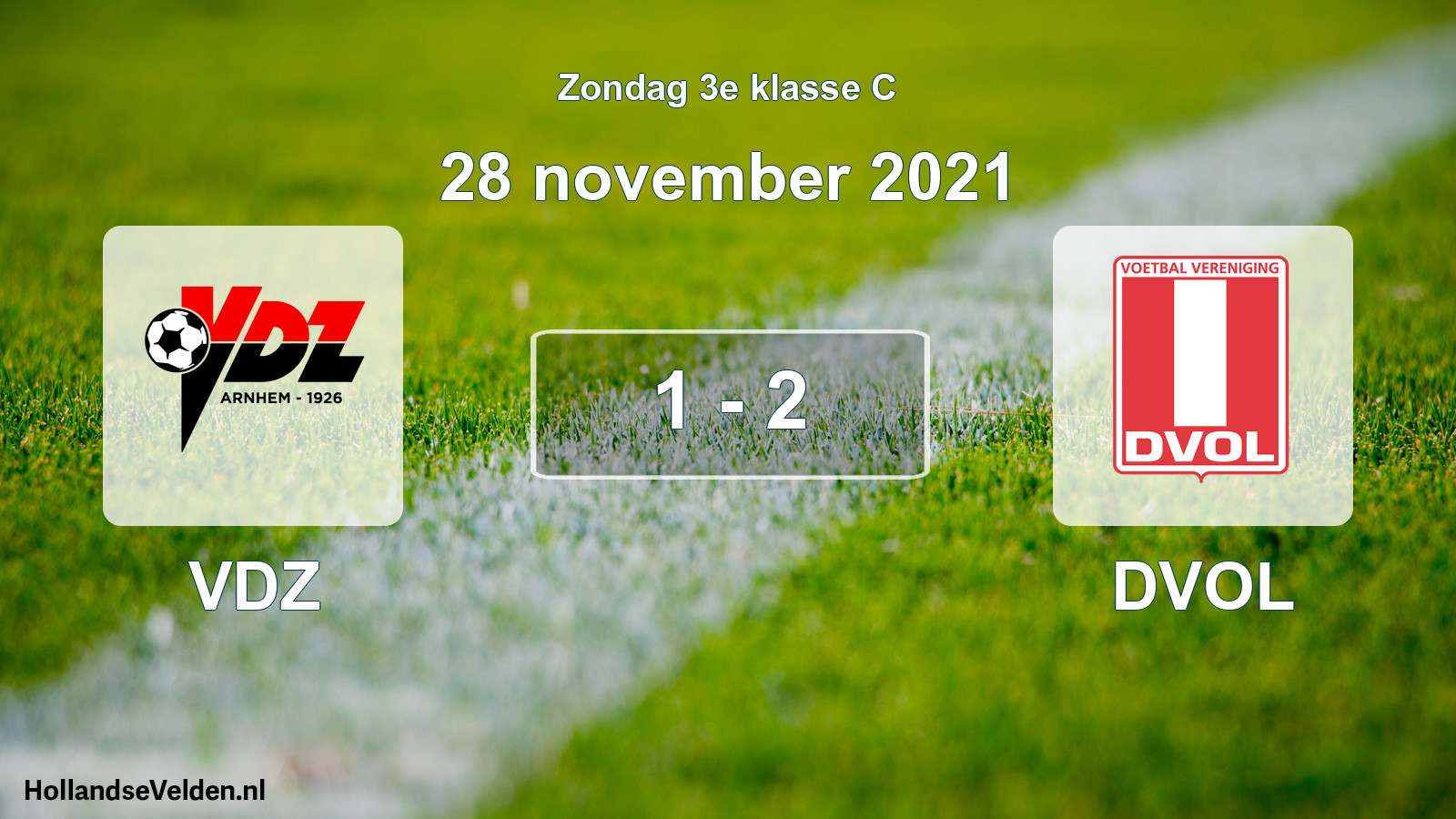 Total number of matches played: VDZ - DVOL 1 - 2 (28 November 2021)