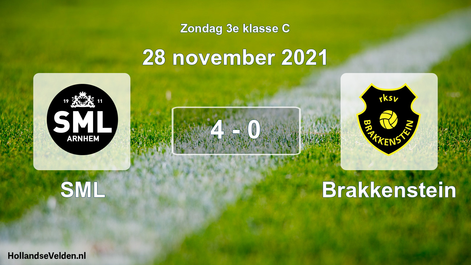 Total number of matches played: SML - Brakkenstein 4 - 0 (28 November 2021)